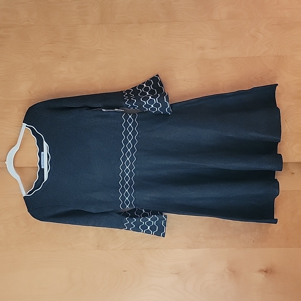 Danny and Nicole Long Sleeve Sweater Dress Bell Sleeves